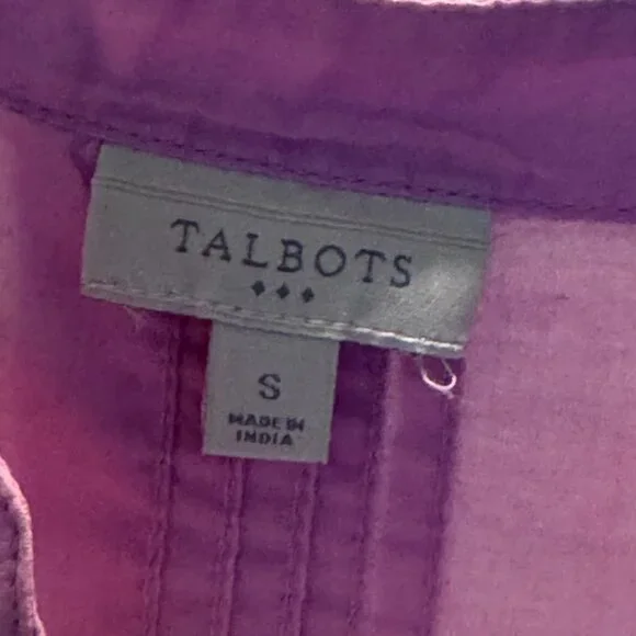 Talbots Pink Blouse Size S - Picture 3 of 3